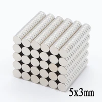 1000pcs 5x3 mm neodymium magnet disc 5mm x 3mm n35 ndfeb permanent small round super strong powerful magnetic magnets