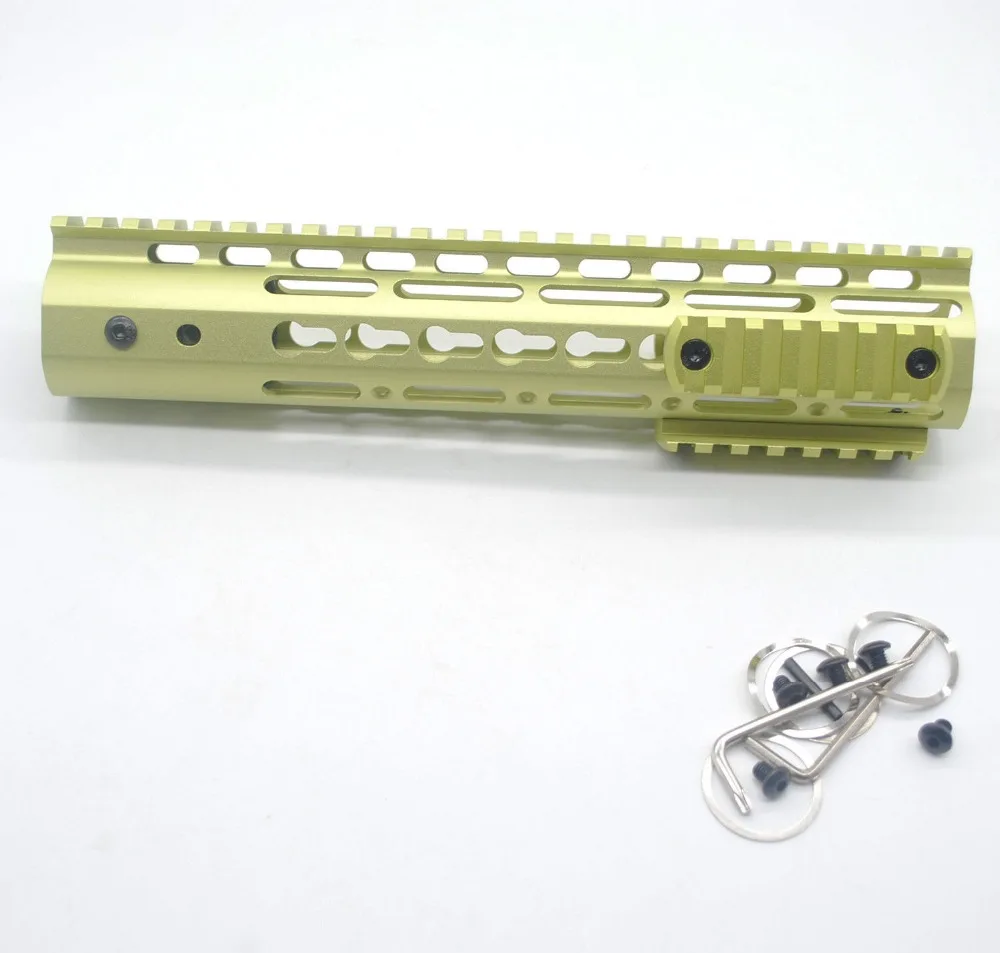 TriRock 10'' inch Unique Grass Green Keymod Handguard Rail Free Float Picatinny Mount System Sections Fit AR-15/.223/5.56 | Спорт и