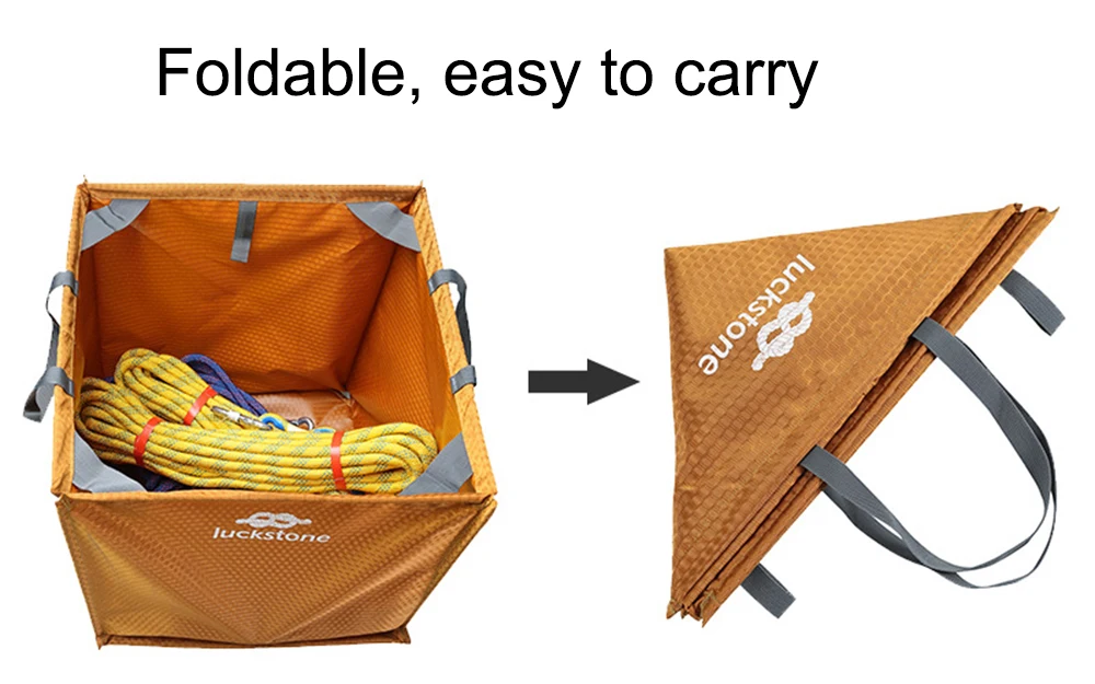 3 цвета нейлоновый складной куб скалолазание Arborist Throw Line Rope складная сумка для хранения для кемпинга походов аксессуары для альпинизма