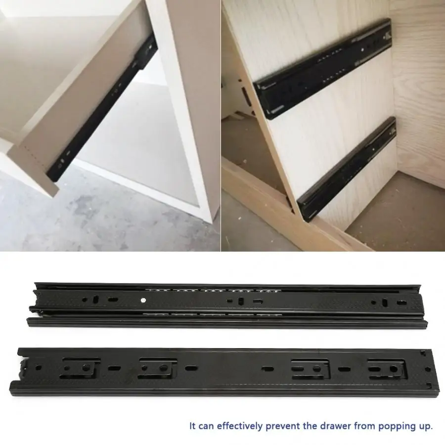 3 секционные направляющие с шариковым подшипником для выдвижных ящиков скользят