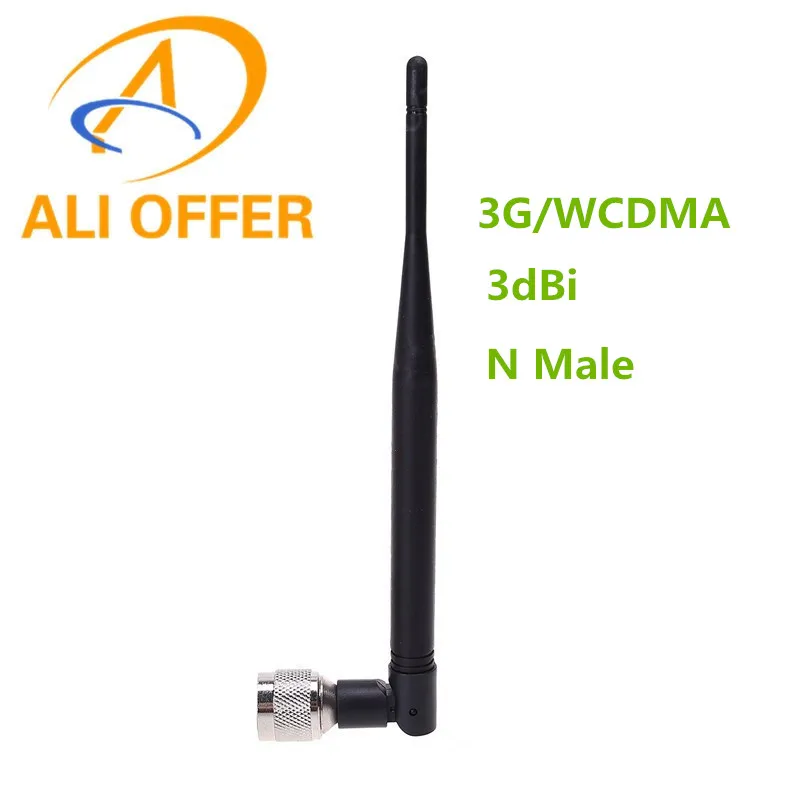 Бесплатная доставка 3dBi WCDMA резиновая антенна для 3G 2100 МГц усилитель мобильного