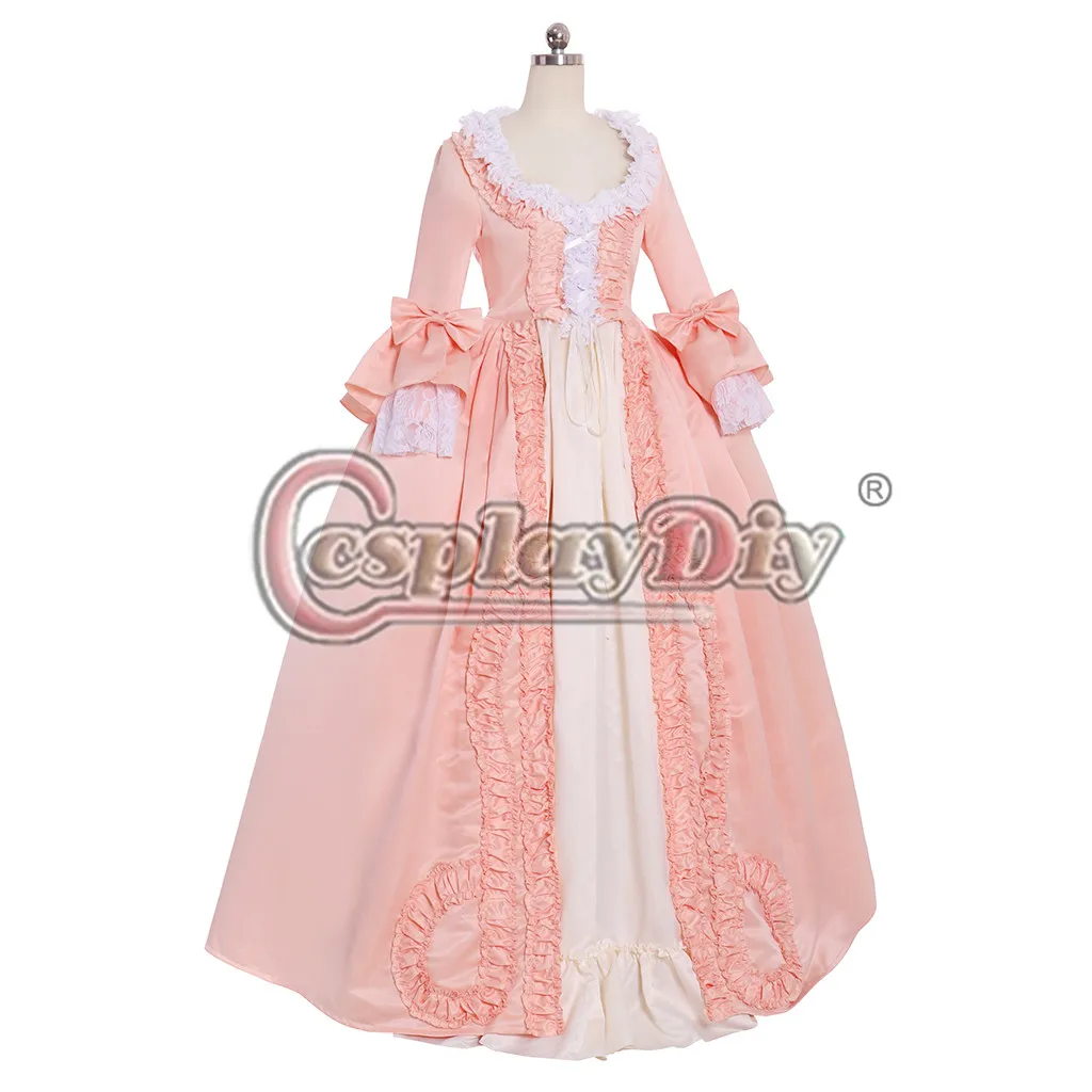 Cosplaydiy Marie Antoinette Rococo Pink Gown Dress Vicatoian British Women Fancy Wedding Custom Made L320 | Тематическая одежда и