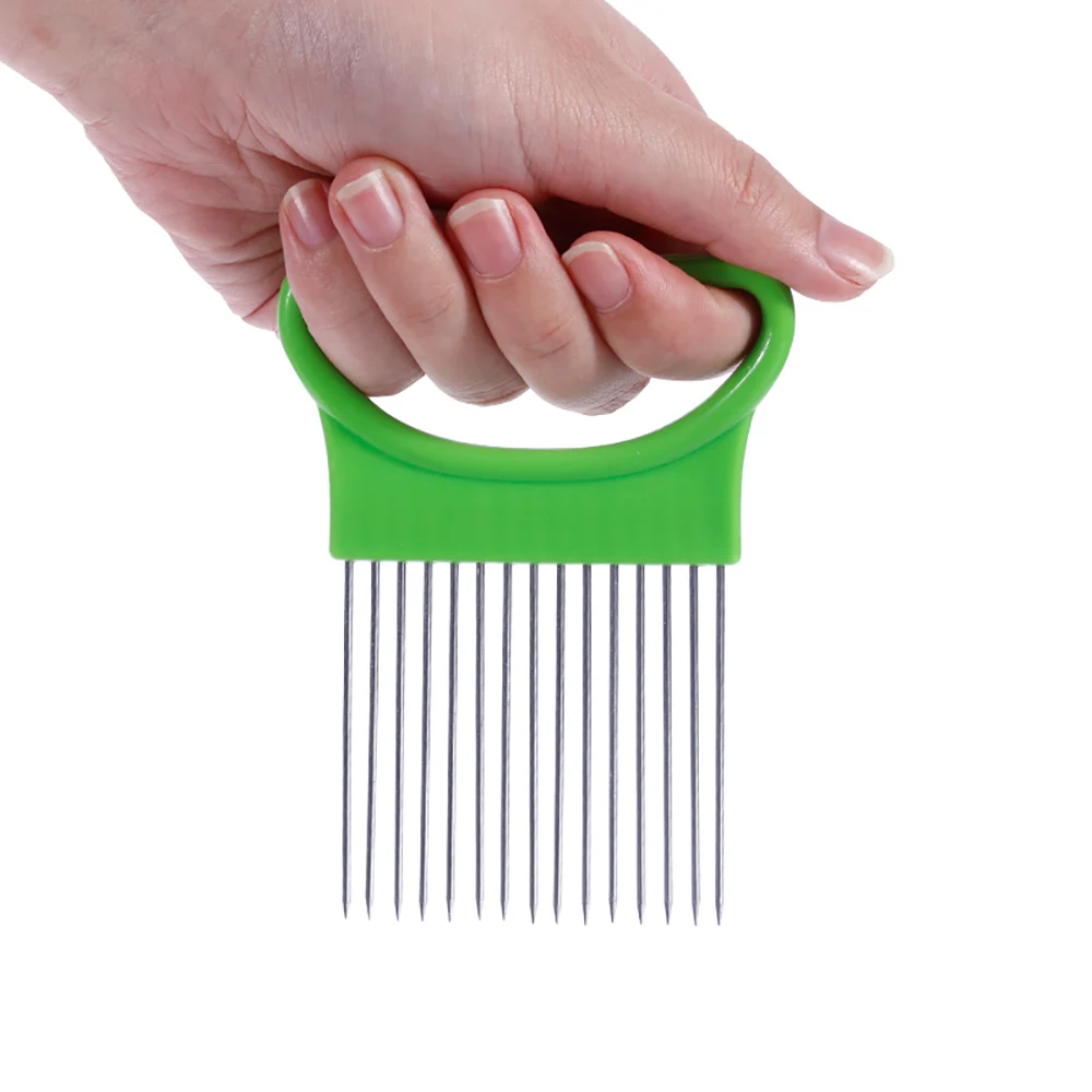 Anpro нержавеющая сталь Вилка овощная для картофеля томатов резак слайсер лук