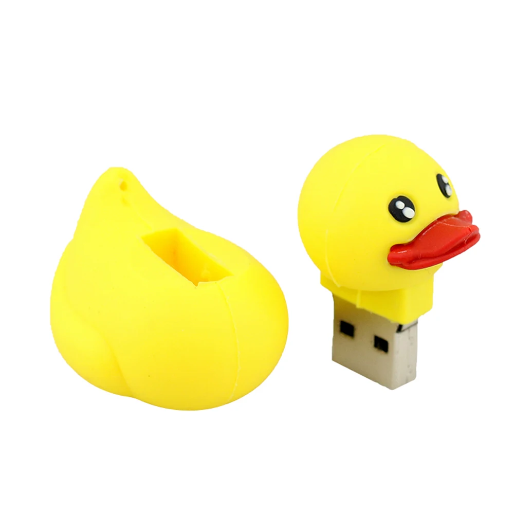 USB флеш-накопитель 128 ГБ мультяшная супер милая желтая утка 64 2 0 карта памяти 4 8 16 32
