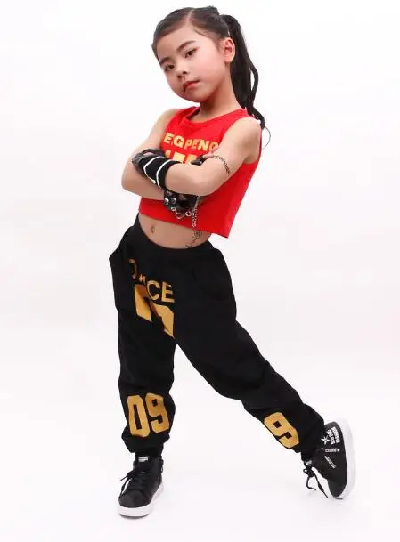Kid's Casual Sets Fashion Summer Children Clothes Hip Hop Dance Set Costume Girls Wear 2 Pieces Suit Boys Harem Pants | Детская