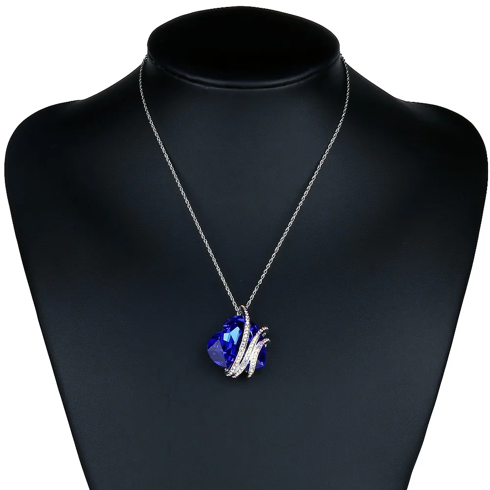 Женское Ожерелье и ожерелье с подвеской swarovki подвеской|stone heart|heart stonenecklace stone pendant |