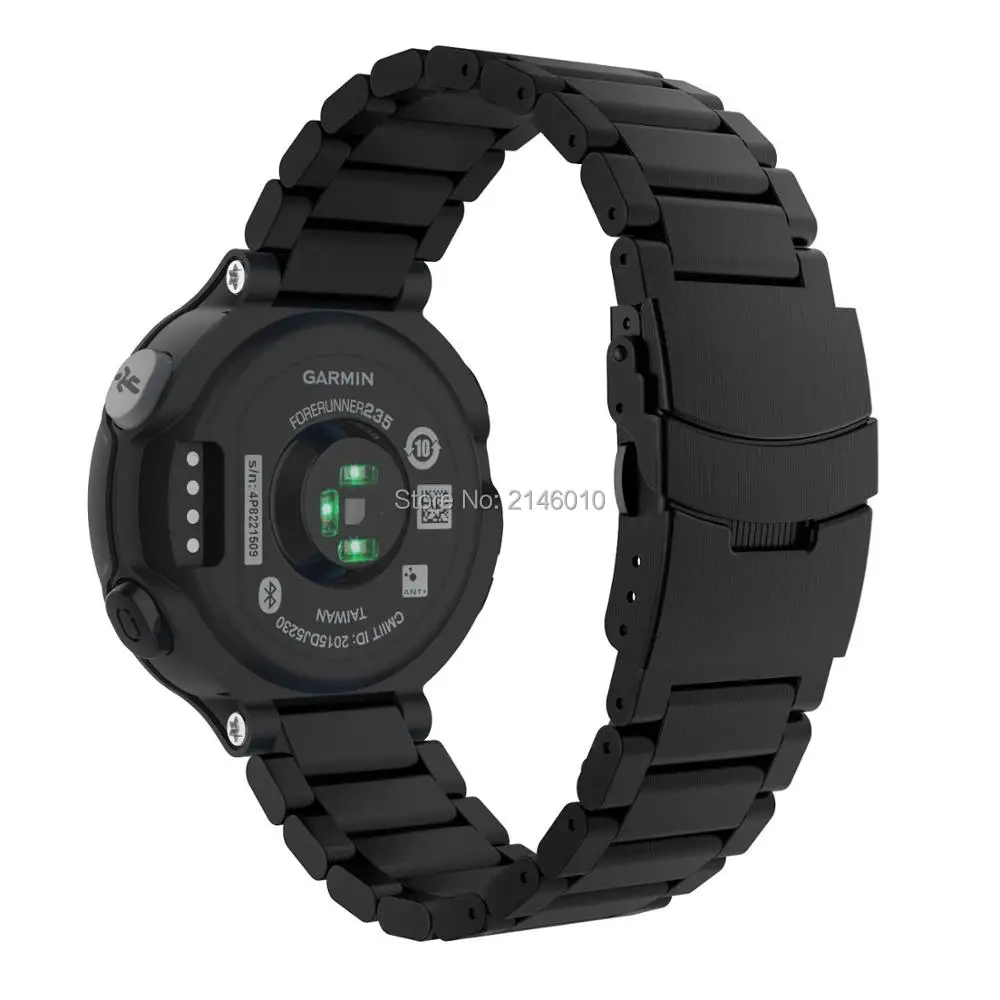 Ремешок из нержавеющей стали для смарт часов Garmin Forerunner 235 / 220 230 620 630 /735XT|Ремешки