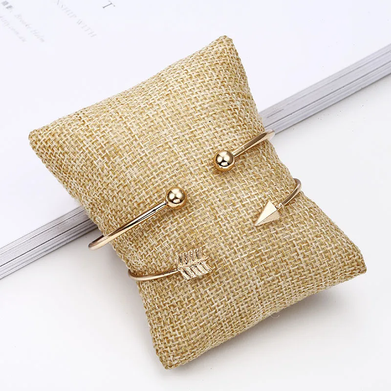 Винтажный Браслет-манжета браслеты для женщин короткий золотой цвет открытые