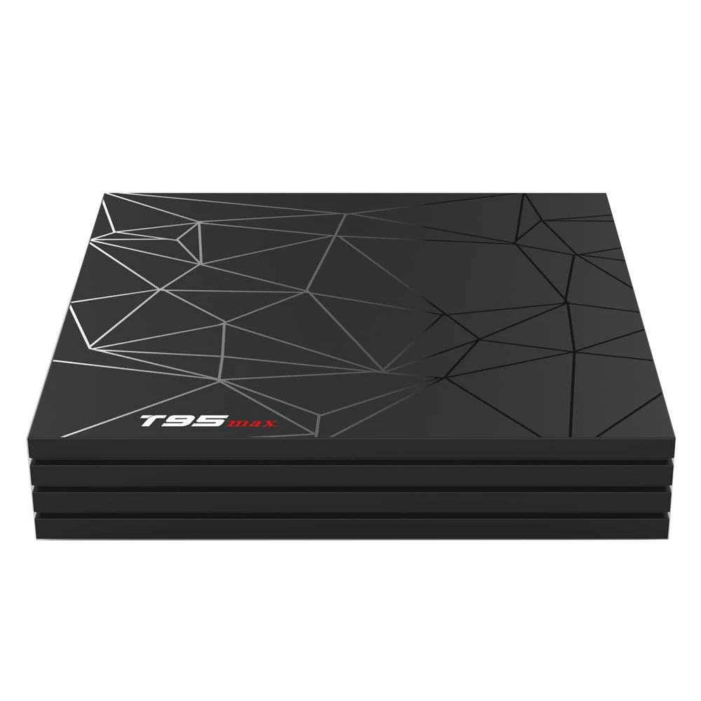Интеллектуальная ТВ приставка PULIERDE T95max Android 9 0 четырехъядерная H6 4 Гб 32 ГБ H2.65 6K 2