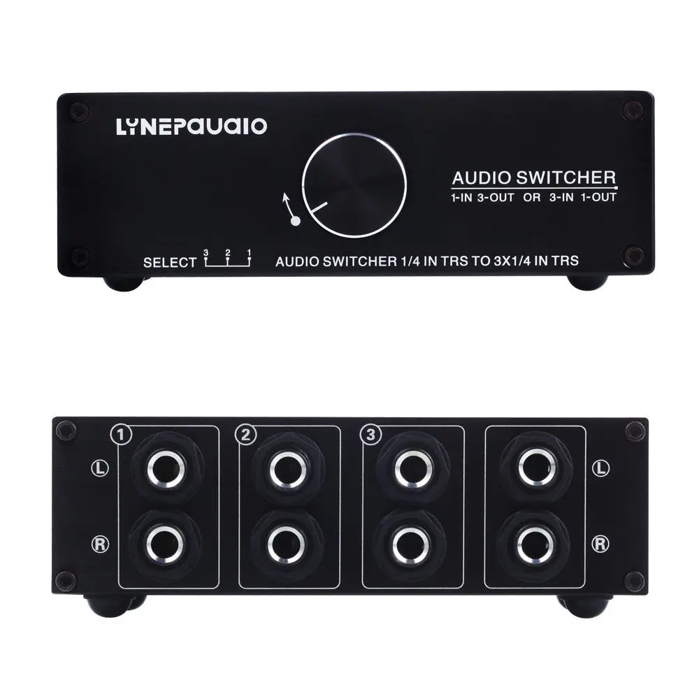 Мини аудиокоммутатор Douk Audio 1/3 дюйма с 3/1 выходами Пассивный преусилитель Hi Fi