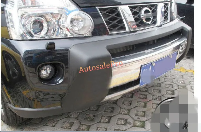 Хромированный и черный протектор переднего бампера для Nissan X-Trail T31 2008 2010 2011
