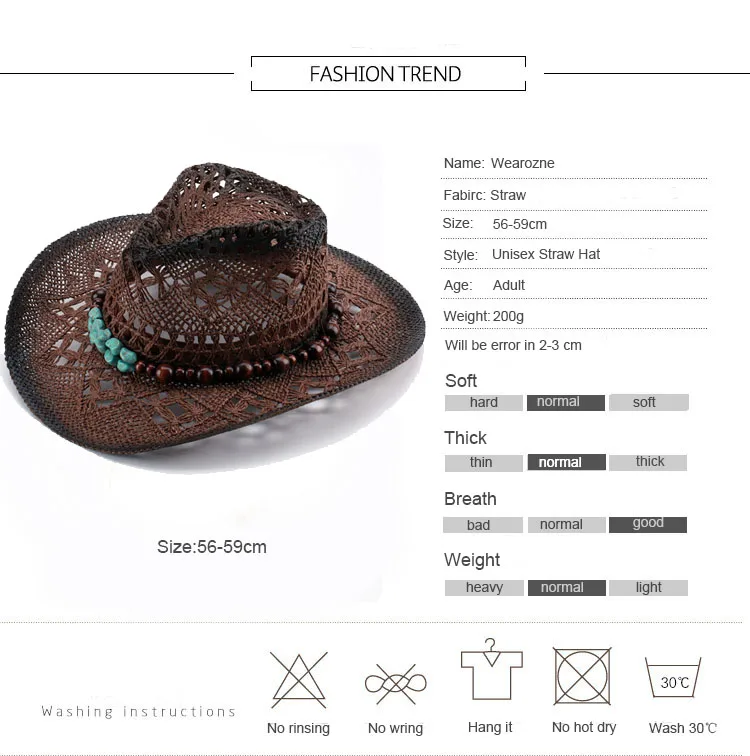 Wearzone Женская Солнцезащитная шляпа для путешествий соломенные шляпы мужские широкие свисающие поля летняя Солнцезащитная шляпа высокого качества кожаный ремень складные ковбойские шляпы