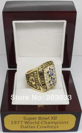 1977 Super Bowl XII Dallas Cowboys Championship Ring customize championship ring class sport free shipping|ring word|ring pillowring diamond |