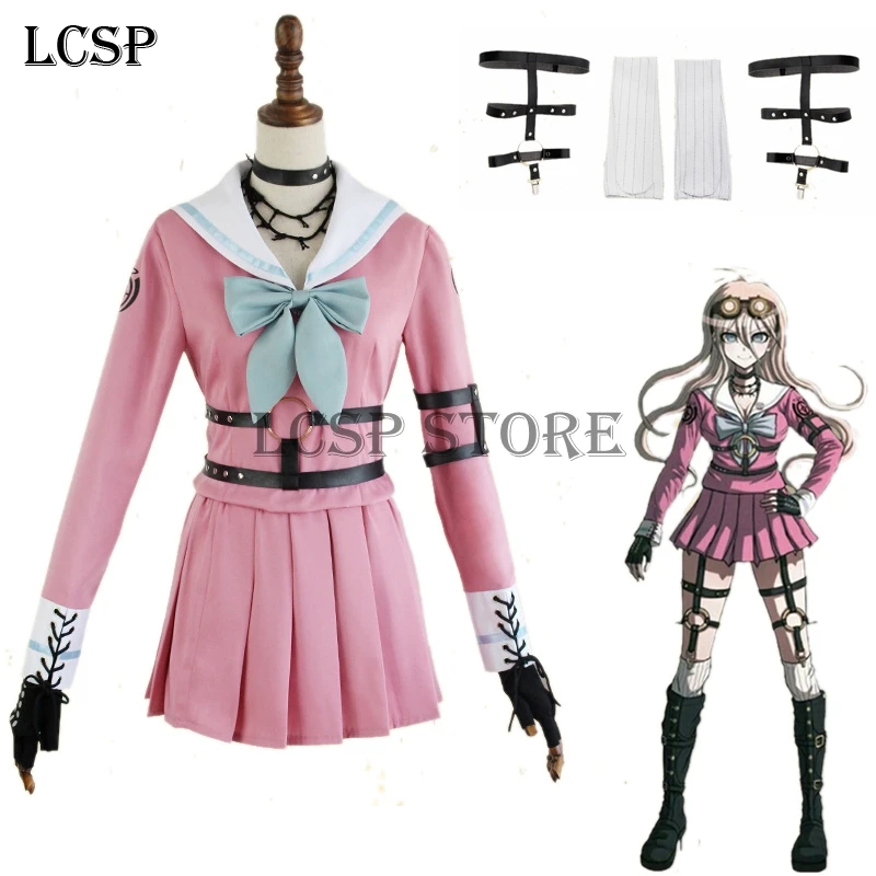 LCSP Новинка Danganronpa V3 ирума Миу кролик косплей костюм японская игра Матросская