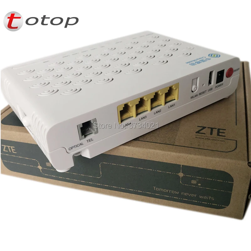 

Бесплатная доставка ZTE F623 FTTH GPON ONU fiber optica 6,0 GPON ONT роутер с 1GE + 3FE + голос + WIFI + USB ONT английская версия