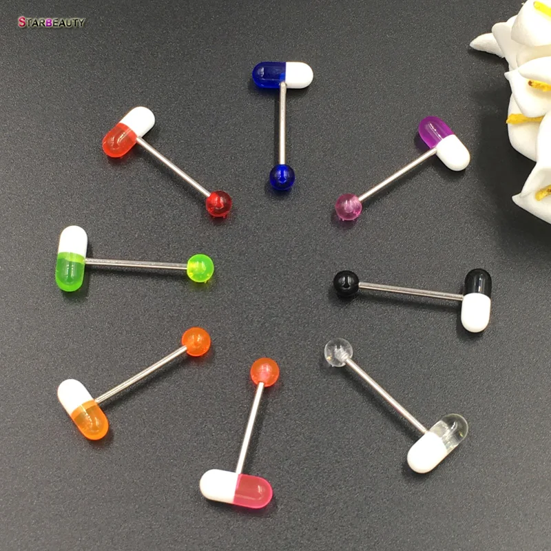 Кольцо для пирсинга козелка в виде пилюли, 1 шт./лот