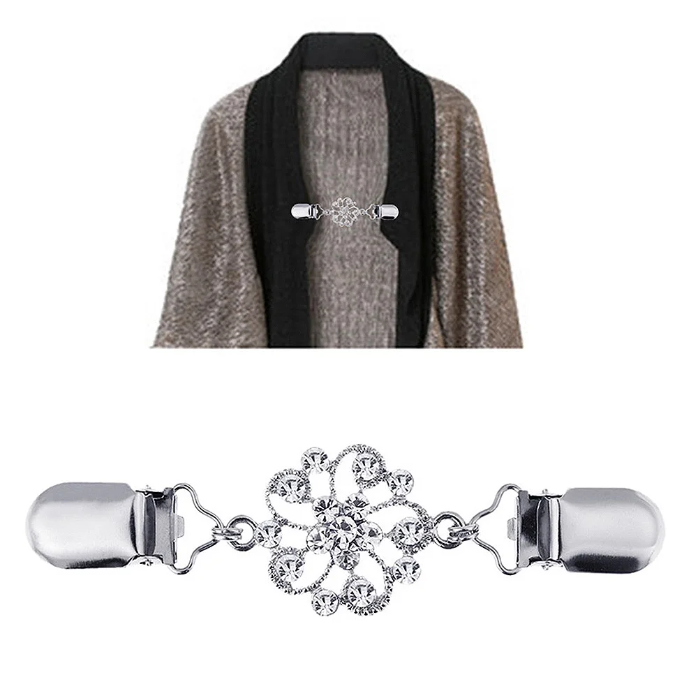 1 шт. античный цветок зажим на воротник рубашки держатель кардигана свитер для