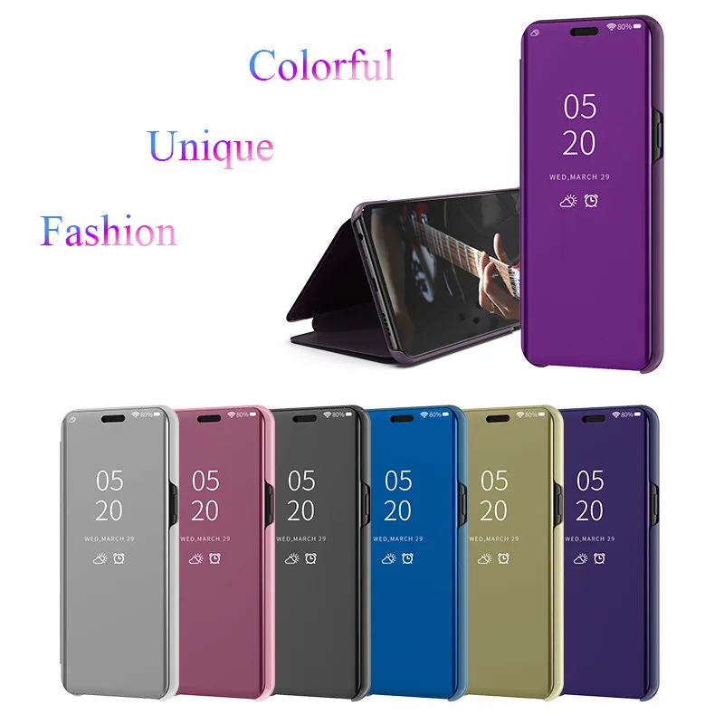 Зеркальный сенсорный чехол для Samsung Galaxy A6 A8 Plus A5 A7 A9s A6s A9 Star Lite Pro A3 2017 откидная