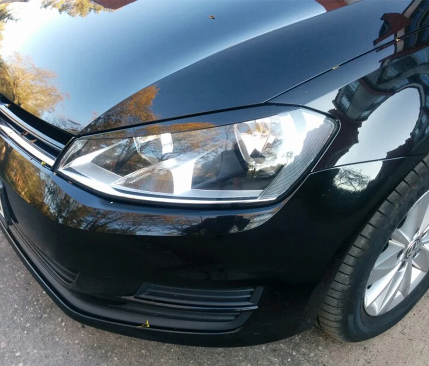 Carmonsons 2 шт./лот фары бровей Веки ABS хромированной отделкой крышки для Volkswagen VW Golf 7 MK7 GTI стайлинга автомобилей