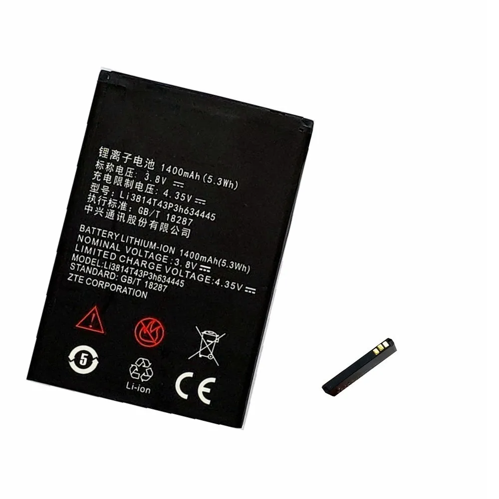 Suqy аккумулятор для телефона zte Blade L110 A112 V815W Li3814T43P3h634445 1400 мАч аккумулятор для телефона