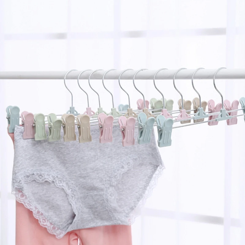 10 шт. вешалки для брюк и юбки держатель подставка из нержавеющей стали с 2