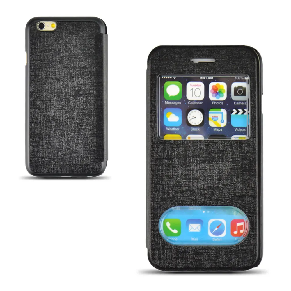 4.7&quot Angibabe Ultrathin Oracle Flip PU Leather Case with Double Viewing Windows for iPhone 6 |