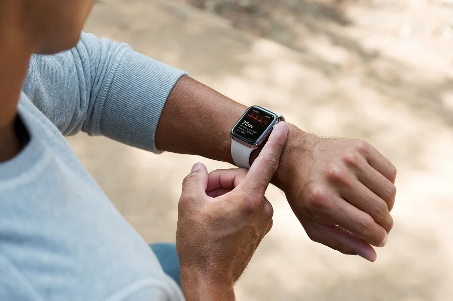 Apple Watch Series 4 40/44 мм SportBand Smart Watch 2 сердечного ритма Сенсор ЭКГ опавших обнаружения отслеживает активность тренировки для iPhone