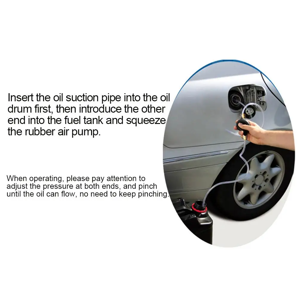 Fuel Primer Hand Manual Siphon Pump Gas Petrol Diesel Liquid Water Transfer Hose For Car Truck Motorcycle Home Aquarium |