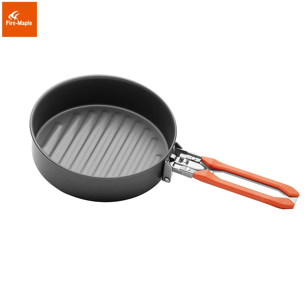 Fire Maple Feast 5 Outdoor Camping Hiking Pinic Cookware Backpacking Cooking Picnic 3 Pots 1 Frypan Set Foldable Handle FMC-F5 | Спорт и