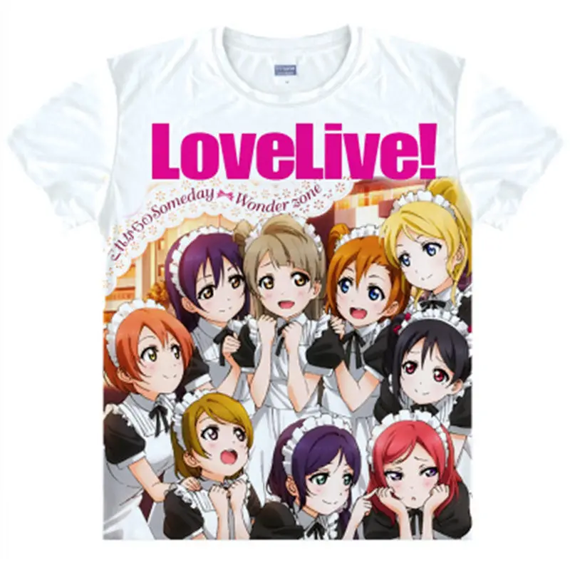 Lovelive sunshine футболка love live Aqours новая аниме модная мужская женская футболка|fashion