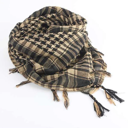 Унисекс легкий плед с кисточками арабский пустынный шемаг KeffIyeh Шарф обертывание пашмины - Цвет: Khaki