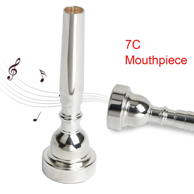 Новый трубный мундштук музыкальный инструмент посеребренный подарок прочный