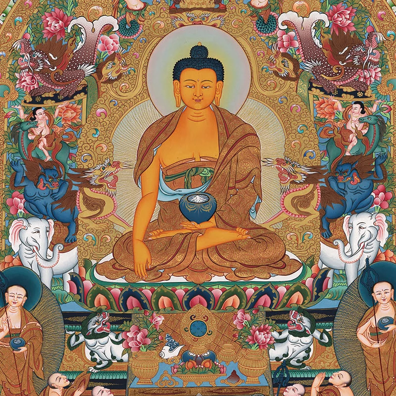 Декоративная картина Thangka постеры с распылителем для спальни тибетский