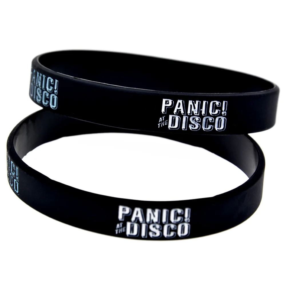 1 шт. Panic! at the Disco силиконовый браслет 1/2 Inch бумага для плоттеров с Музыкальный