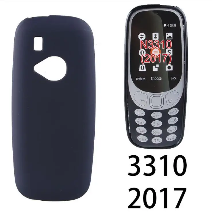 5 шт. чехол для Nokia 3310 ультратонкий черный ТПУ гелевый Чехол 2017 2 4 дюймовый