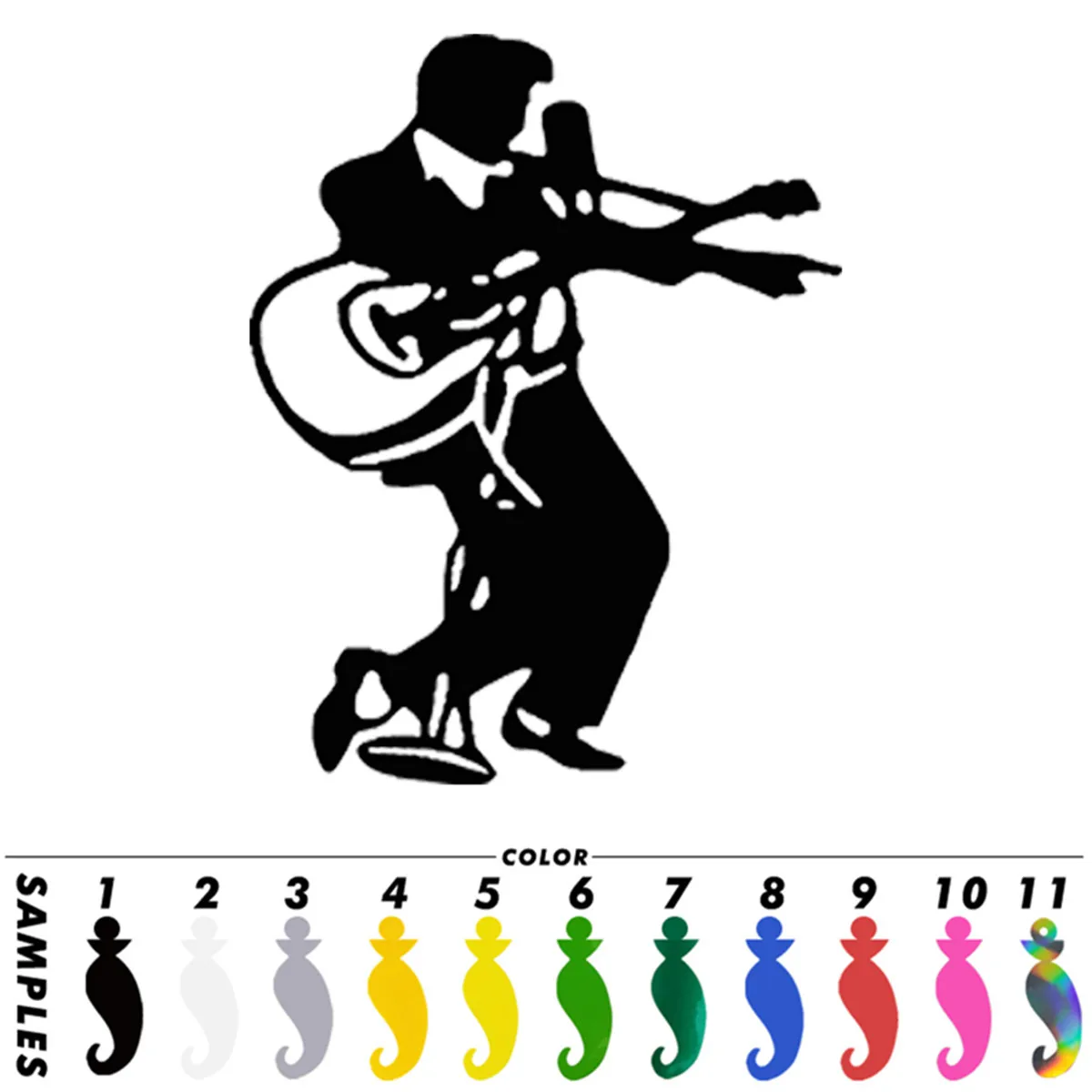 Elvis с гитарой Автомобильная Наклейка Окно грузовик бампер авто Ноутбук