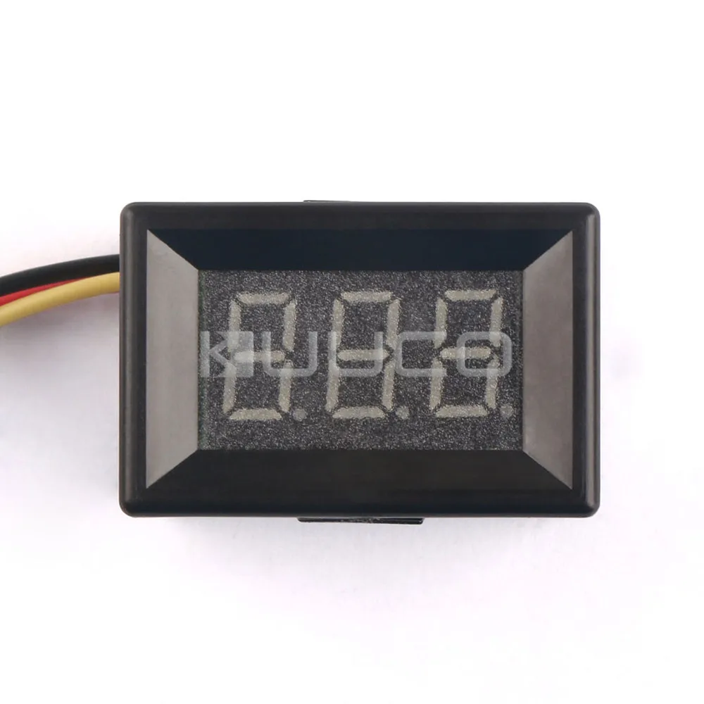 Маленький цифровой вольтметр постоянный ток 0 ~ 100 в зеленый светодиодный дисплей