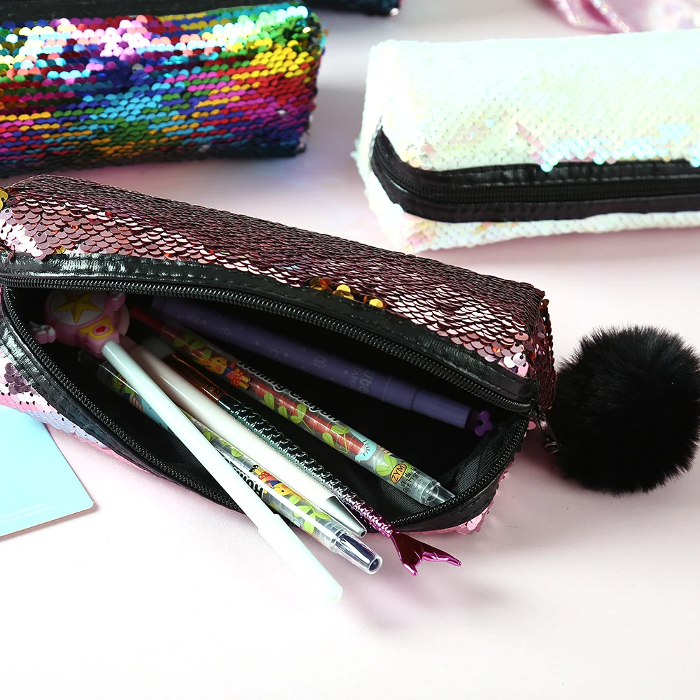 Чехол для карандашей с блестками Estuche Escolar Kalemlik Trousse Scolaire Stylo Sequin коробка для карандашей Utiles Escolares милый чехол для ручек Astuccio