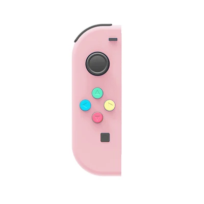1 пара, новинка, для nintendo Switch, пользовательские Джойстики, белые джойстики Joy Con, NS Switch Joy Con L+ R, джойстик с цветными кнопками ABXY - Цвет: Left Joycon-Pink