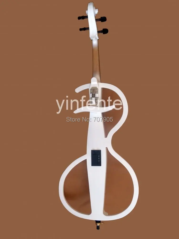 One 4/4 полноразмерная Новая электрическая Виолончель мощный звук белая твердая