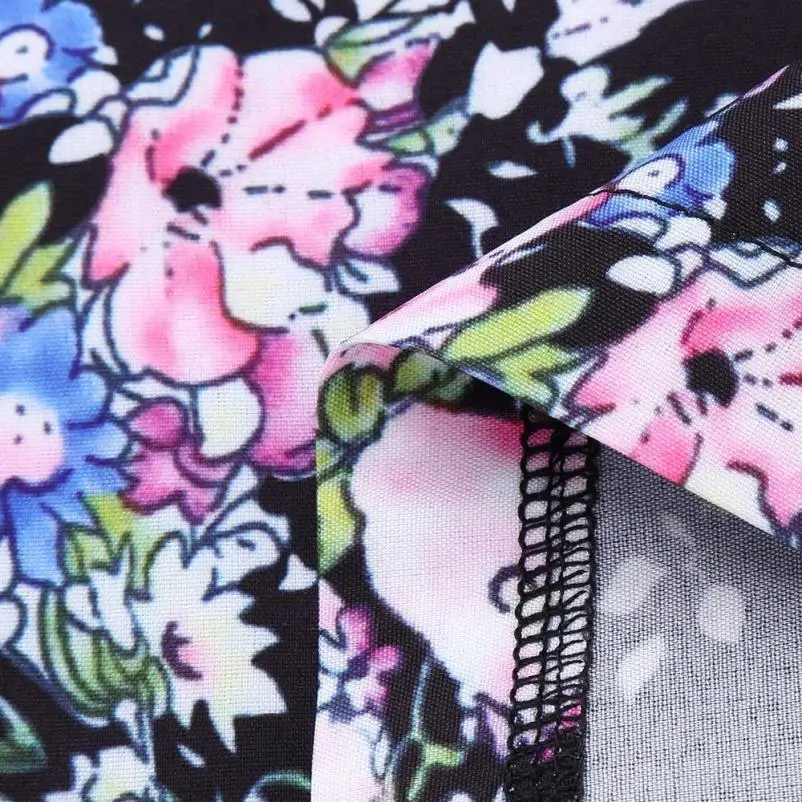 Женский цветочный Boho Спецодежда комбинезон с коротким рукавом Повседневный