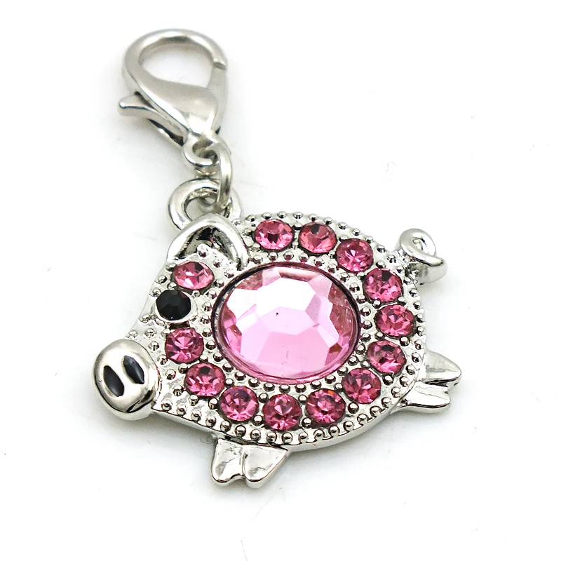 

JINGLANG Animal Zinc Alloy Pig Charm Fit Fashion DIY Bracelets Bangles Jewelry Making Accessories 50 pcs