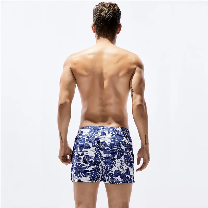 Seobean/Новые мужские пляжные шорты с цветочным принтом бермуды пляжная одежда