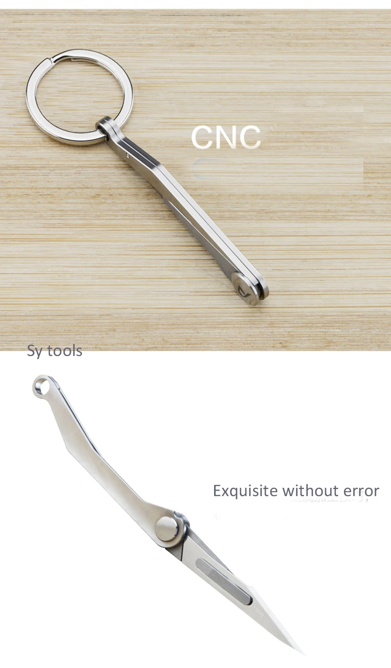 TC4 титановый легированный стальной ультралегкий портативный супер острый ручной