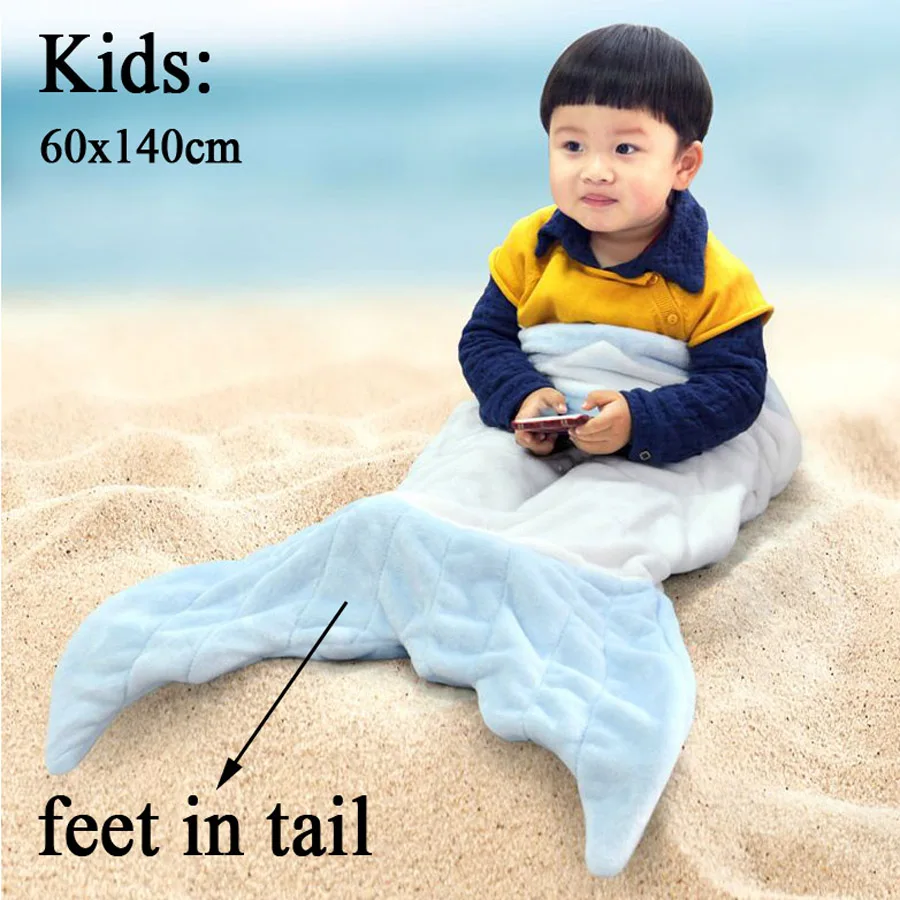 Одеяло с хвостом русалки подарок на день рождения рождевечерние для девочек леди