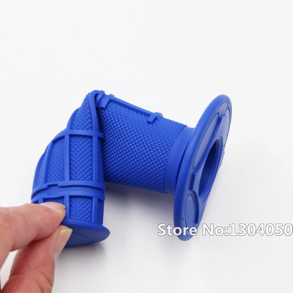 Синие Mx Synergy половинные вафельные ручки для мотокросса мягкие соединения Dirtbike