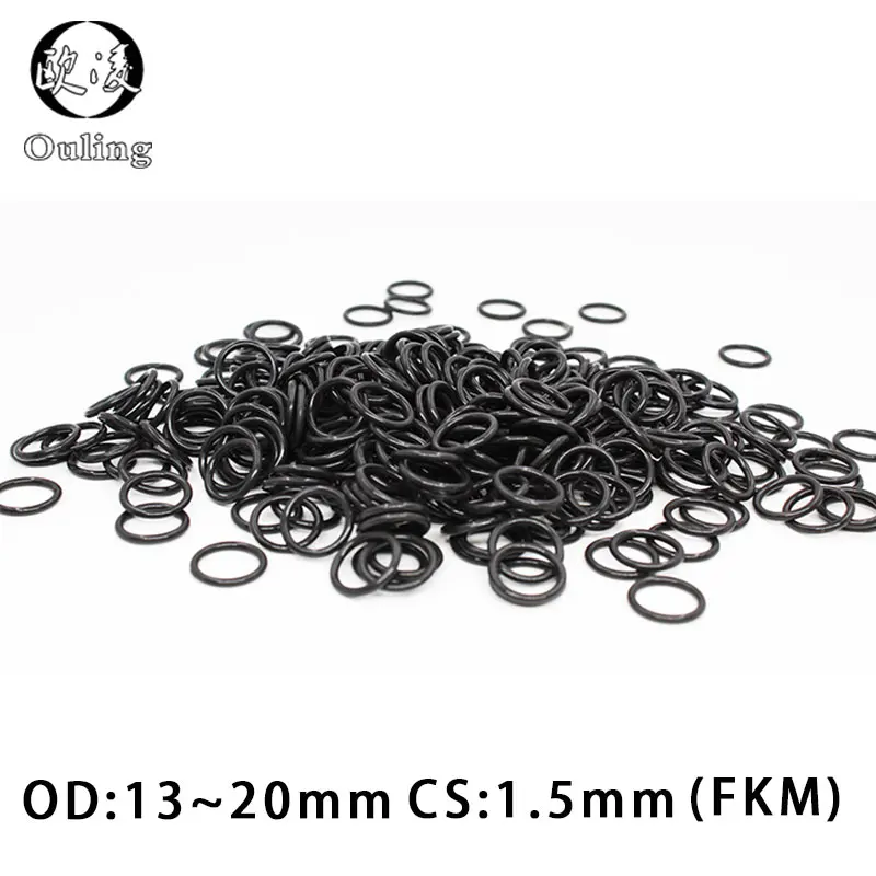 10 шт. уплотнительное кольцо для фторрезинового каучука толщина 1 5 мм
