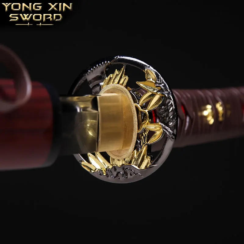 Катаны ручной работы мечи 1095 стальная глина закаленная настоящая катана полный