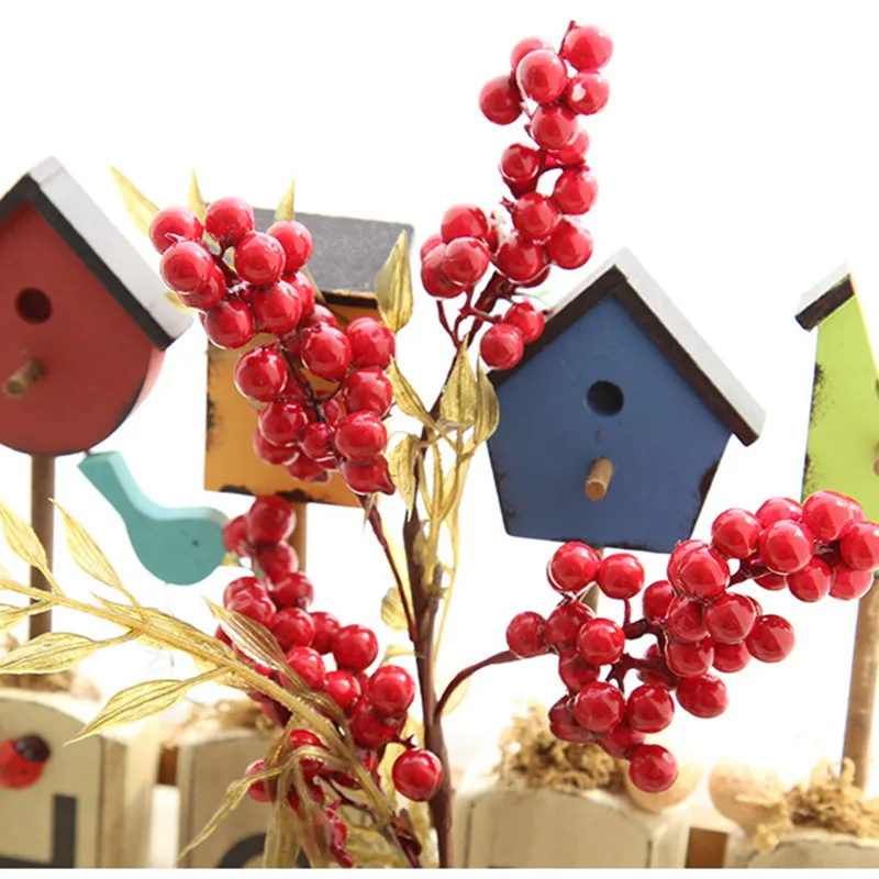 Искусственные фрукты Декор пластиковые реалистичные Мини-ягоды декоративные