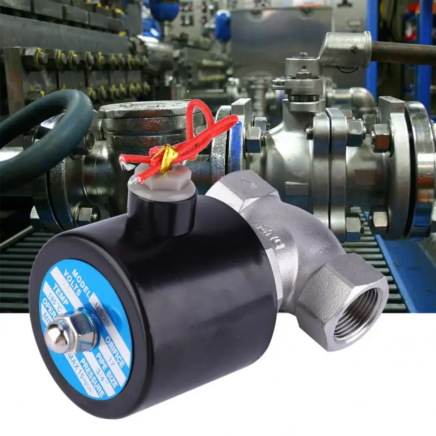 Электрический магнитный клапан из нержавеющей стали двухсторонний нормально